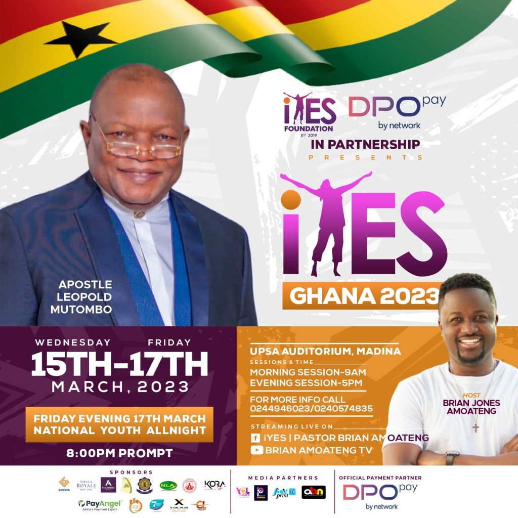 L’Apôtre Léopold Mutombo à Accra pour iYES Ghana 2023
